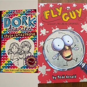 Fly Guy 6 Easy To Read Stories - Hardcover By Tedd Arnold & Dork Diaries Bundle